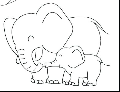 468x360 Baby Elephant Coloring Pages Cute Elephant Coloring Page Cute Baby