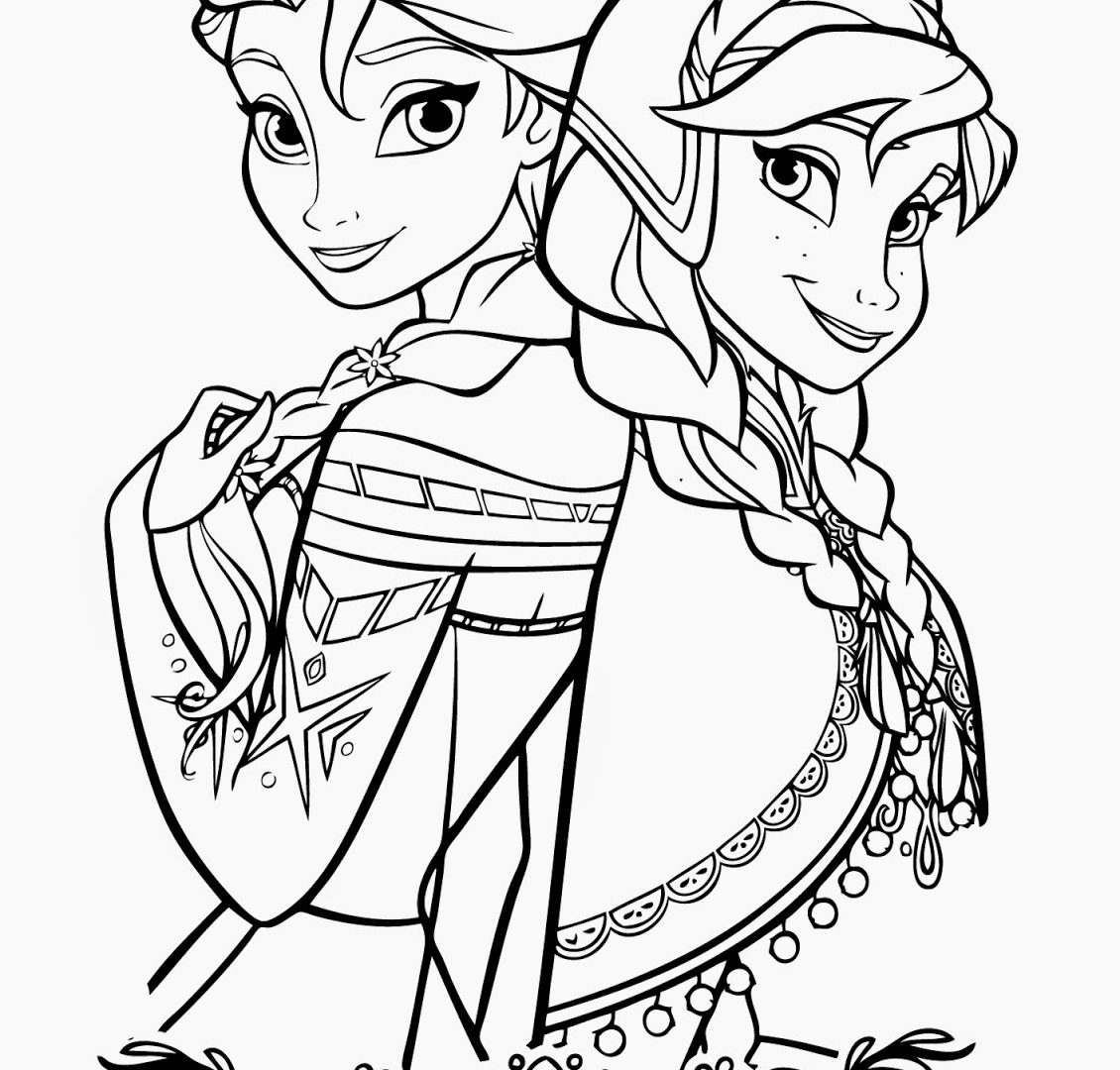 1130x1080 Anna Coloring Pages Frozen Disney Elsa And Cartoons Printable