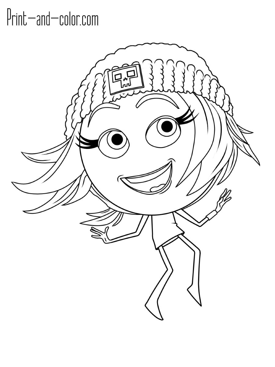 Emoji Coloring Pages Print 900x1200 Emoji Coloring Pages Print