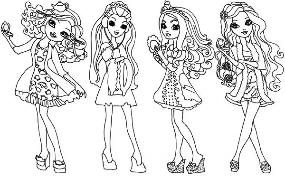 Ever After High Free Coloring Pages 960x603 Ever After High Free Coloring Pages
