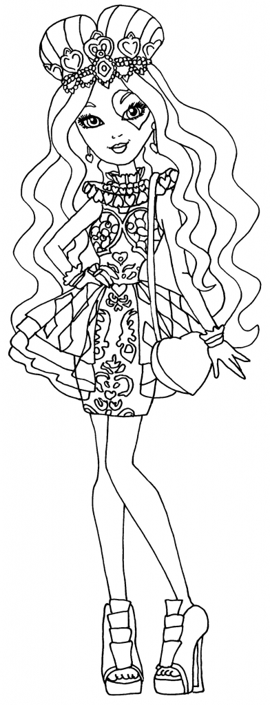 Ever After High Free Printable Coloring Pages 392x1024 Ever After High Free Printable Coloring Pages