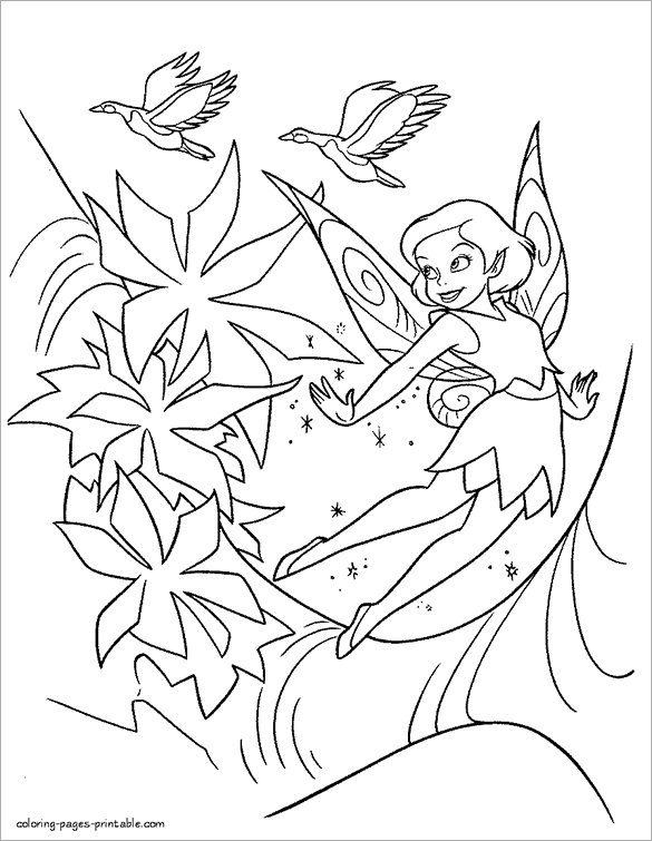 Free Printable Fairy Coloring Pages