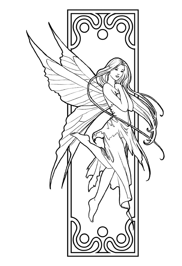 Free Printable Fairy Coloring Pages For Adults