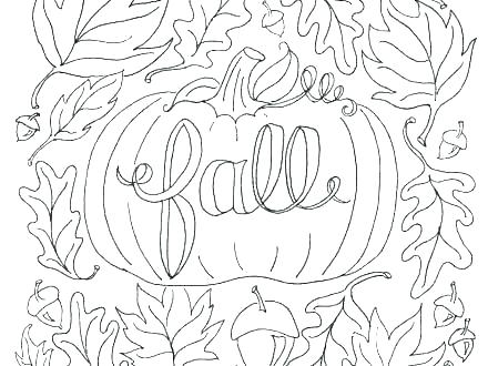 440x330 Free Fall Coloring Pages To Print