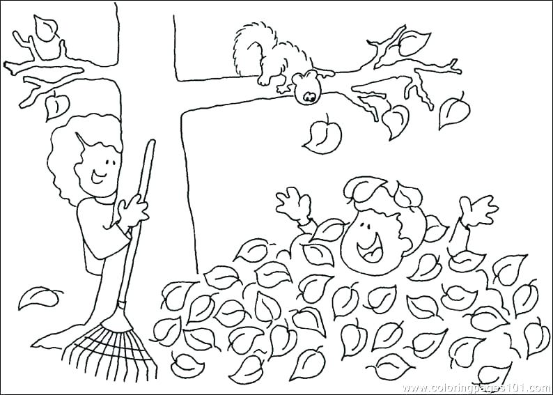 794x567 Kids Fall Coloring Pages Autumn Colouring Sheets Fall Tree Leaf