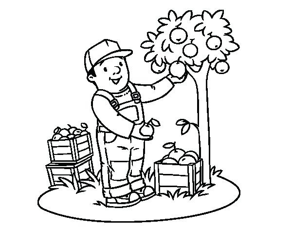 Printable Farm Coloring Pages Farmer Coloring Pages A Farmer 600x470 Printable Farm Coloring Pages Farmer Coloring Pages A Farmer