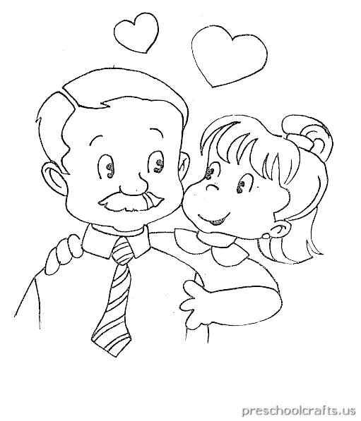 Free Fathers Day Coloring Pages Gallery Free Printable Dad Fathers 511x597 Free Fathers Day Coloring Pages Gallery Free Printable Dad Fathers