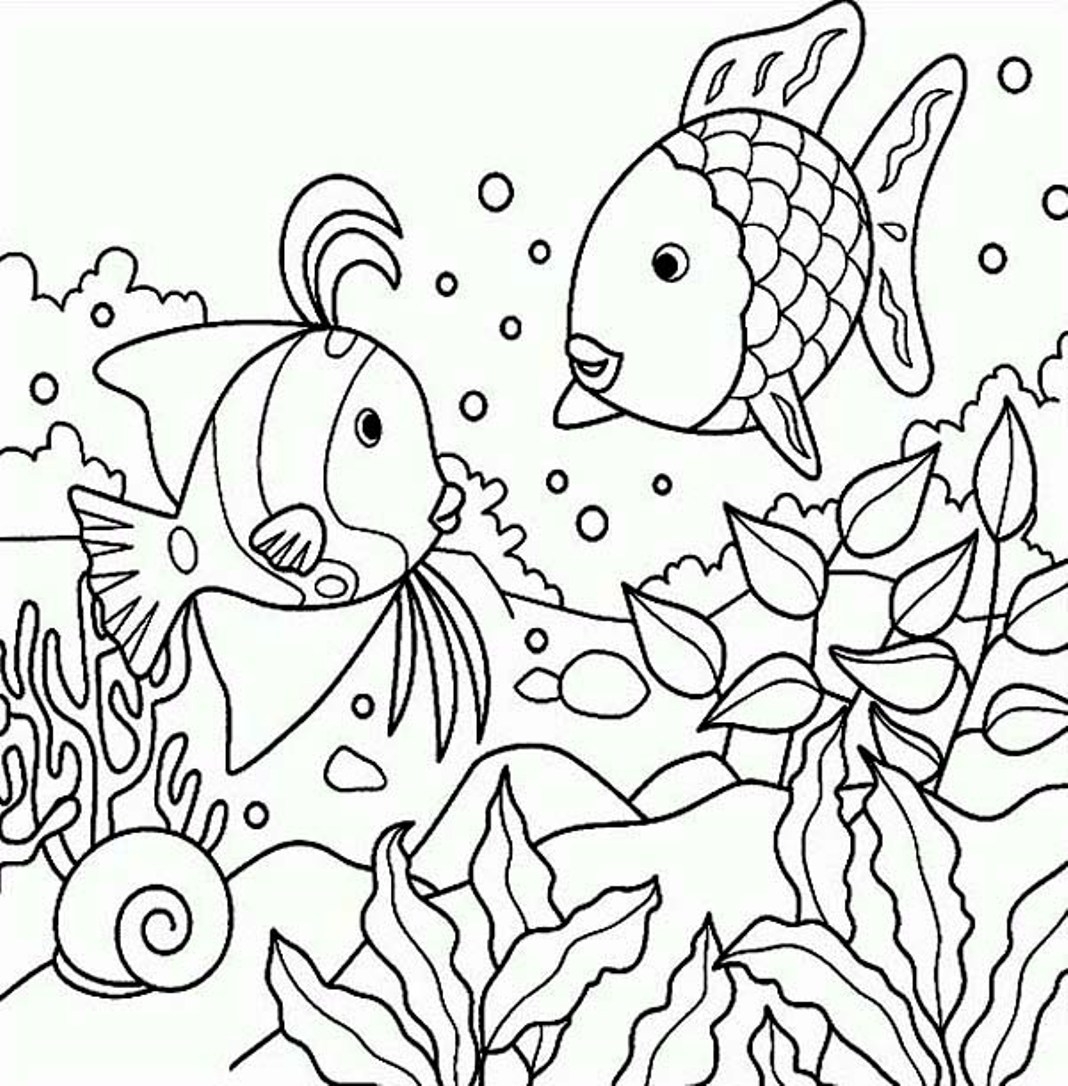 Colossal Fishes Colouring Pages Free Printable Fish Coloring 1068x1086 Colossal Fishes Colouring Pages Free Printable Fish Coloring