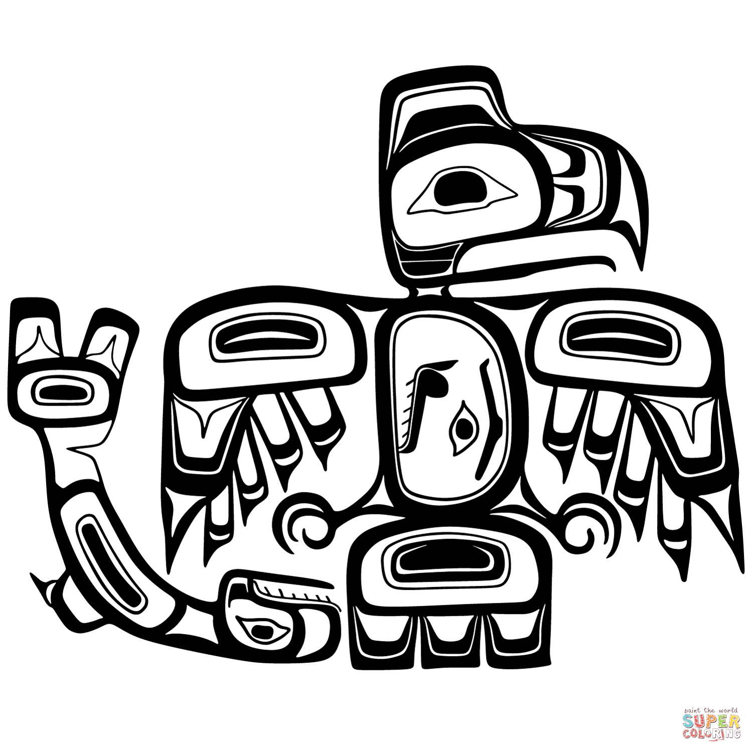 1500x1500 Metis Flag Coloring Page