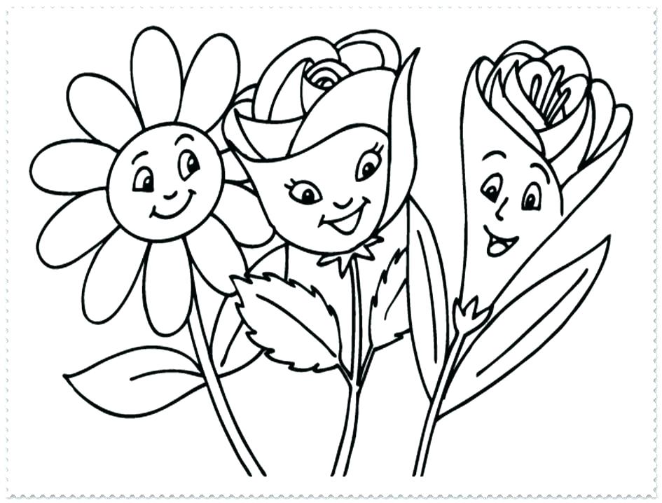 945x718 Marvellous Ideas Flower Coloring Pages Free Printable Flowers