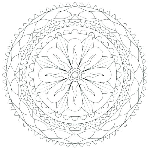 Luxury Flower Mandala Coloring Pages Or Lotus Flower Coloring Page 518x518 Luxury Flower Mandala Coloring Pages Or Lotus Flower Coloring Page