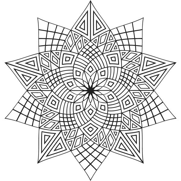 Very Attractive Flower Mandala Coloring Pages Page Free Printable 600x600 Very Attractive Flower Mandala Coloring Pages Page Free Printable