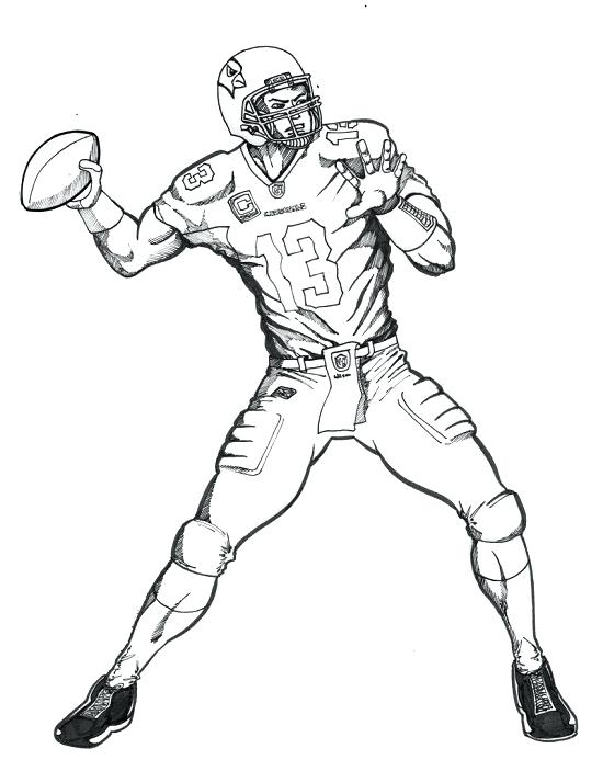 550x703 Football Coloring Pages To Print