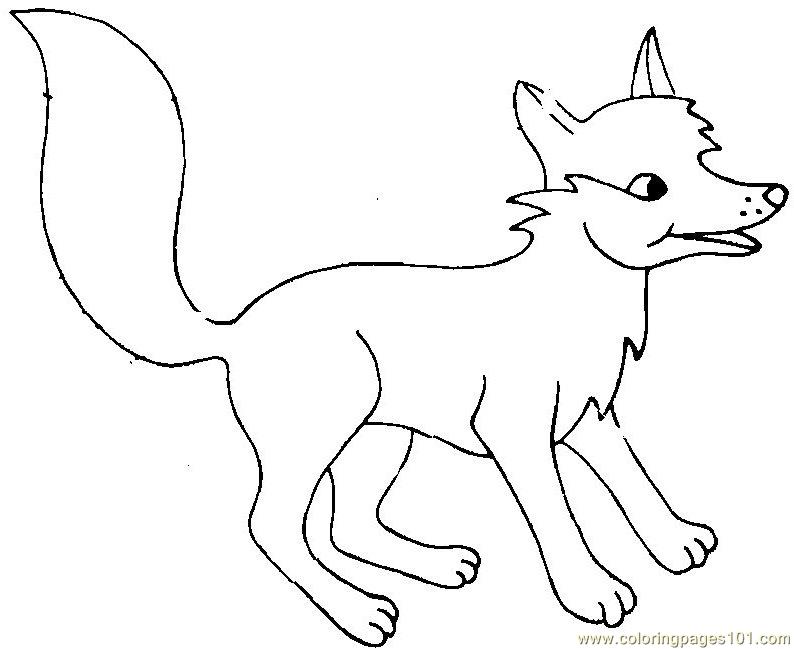 Fox Coloring Page 794x649 Fox Coloring Page