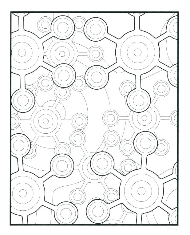 618x763 Geometric Coloring Pages Free Geometric Shapes Coloring Pages