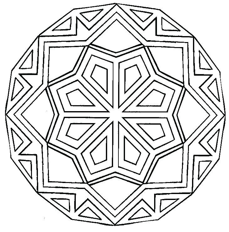 731x739 Geometric Coloring Pages Geometrical Free Geometric Coloring Pages