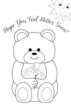 236x358 Top 25 Free Printable Get Well Soon Coloring Pages Online Bears