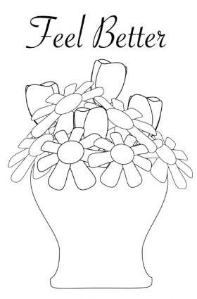 280x425 Feel Better Coloring Pages Printable Get Well Cards For Kids