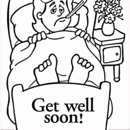 268x268 Free Printable Get Well Cards For Kids Give The Best Coloring