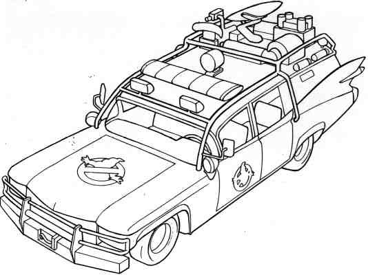 534x400 Printable Ghostbusters Coloring Pages