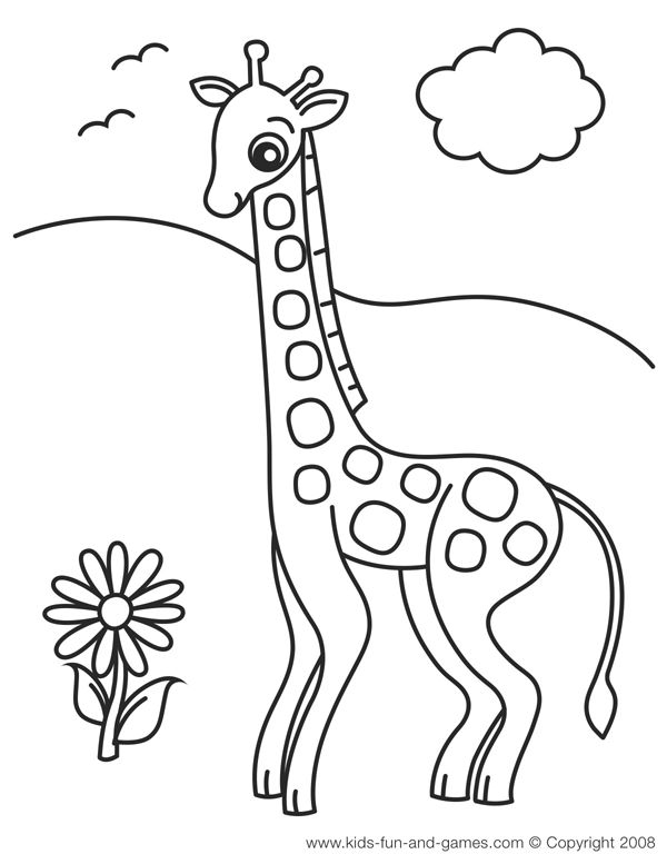 9 Giraffe Coloring Pages 600x777 9 Giraffe Coloring Pages