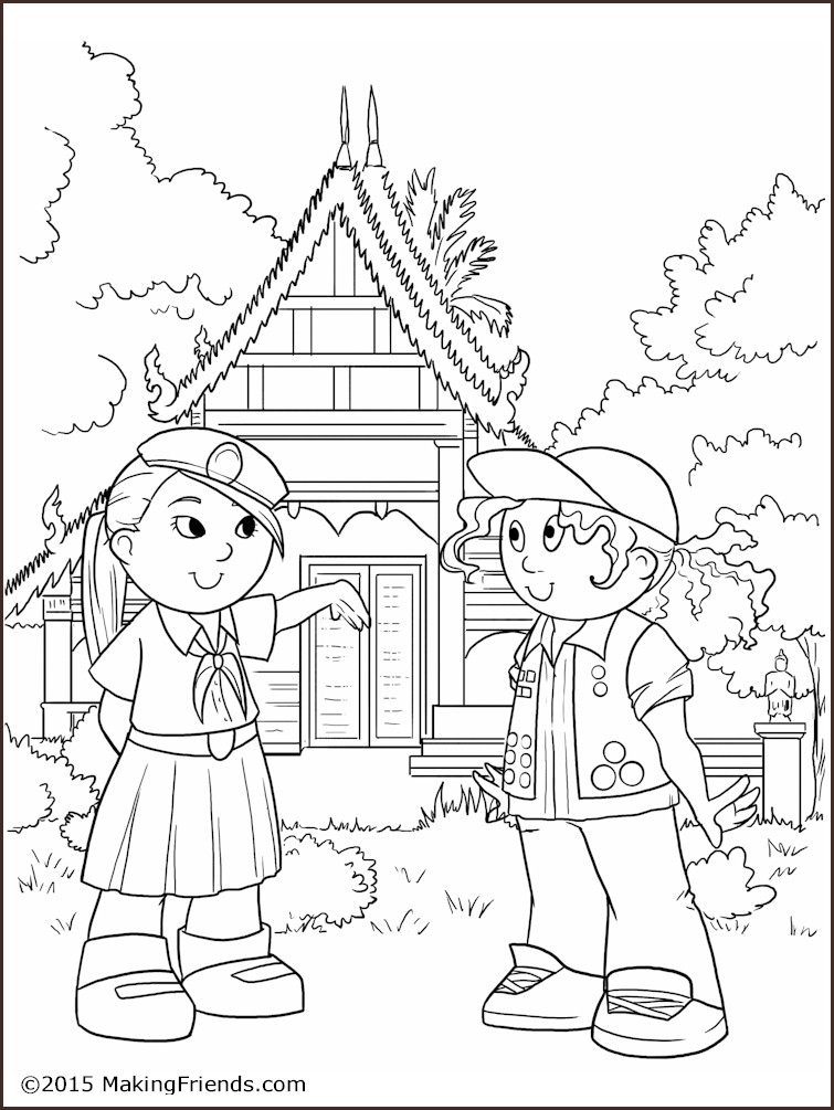 Thailand Girl Guide Coloring Page Girl Guides, Free Printable 755x1005 Thailand Girl Guide Coloring Page Girl Guides, Free Printable