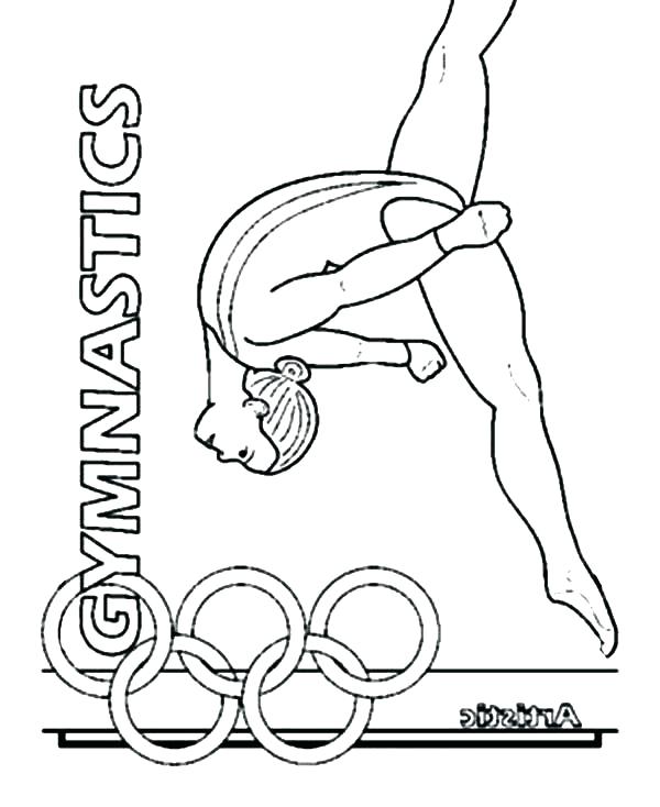 600x734 Gymnastic Coloring Pages Plus Gymnastics Coloring Pages Free
