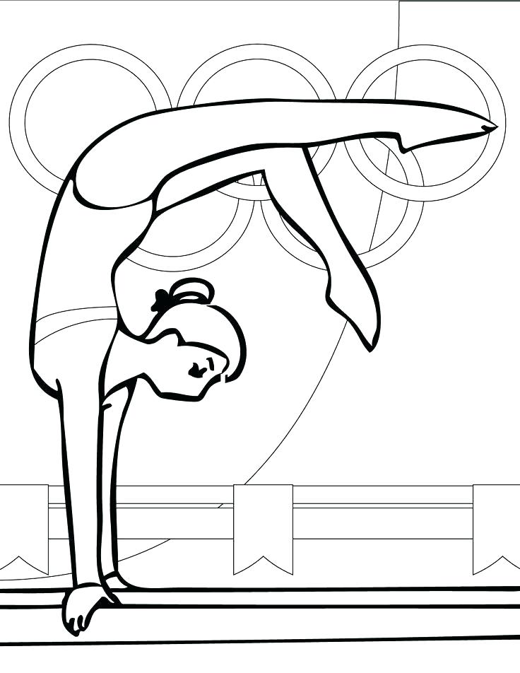 736x952 Barbie Gymnastics Coloring Pages Gymnastics Coloring Page