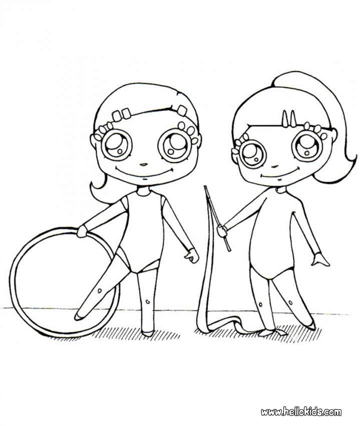 723x850 Gymnastics Coloring Pages