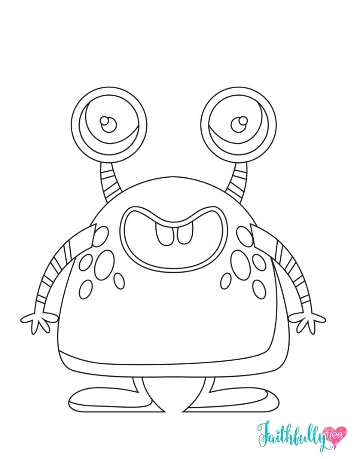 700x906 Halloween Free Coloring Pages Cute Monster Free Printable Coloring