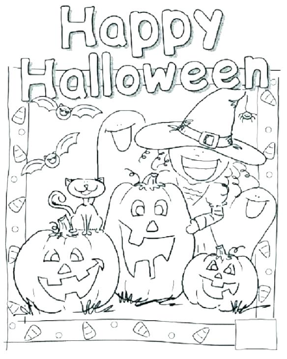 584x730 Printable Halloween Coloring Pages Free Printable Coloring Pages