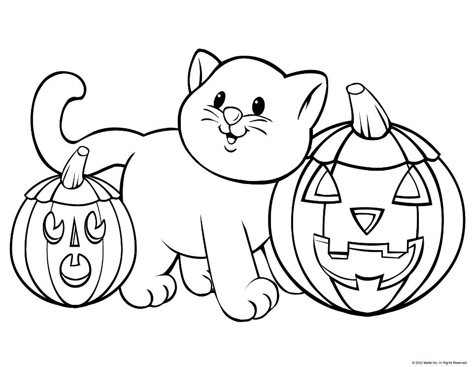 Halloween Outlines To Print Halloween Coloring Pages Printable 960x744 Halloween Outlines To Print Halloween Coloring Pages Printable