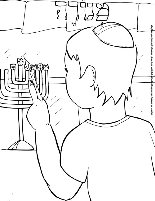 500x647 Free Printable Hanukkah Coloring Pages For Kids