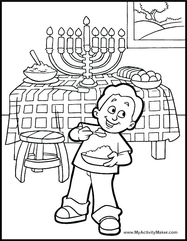 618x798 Hanukkah Coloring Pages Printable