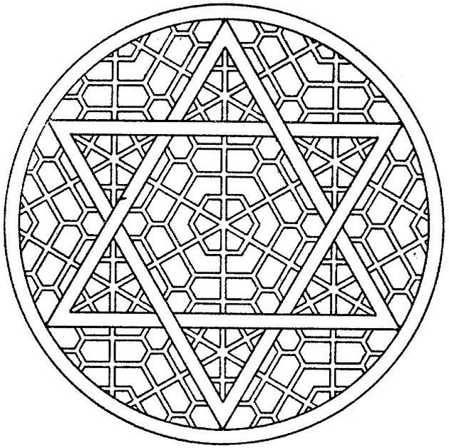 630x628 8 Of The Best, Most Artful Hanukkah Coloring Pages Mandala, Star