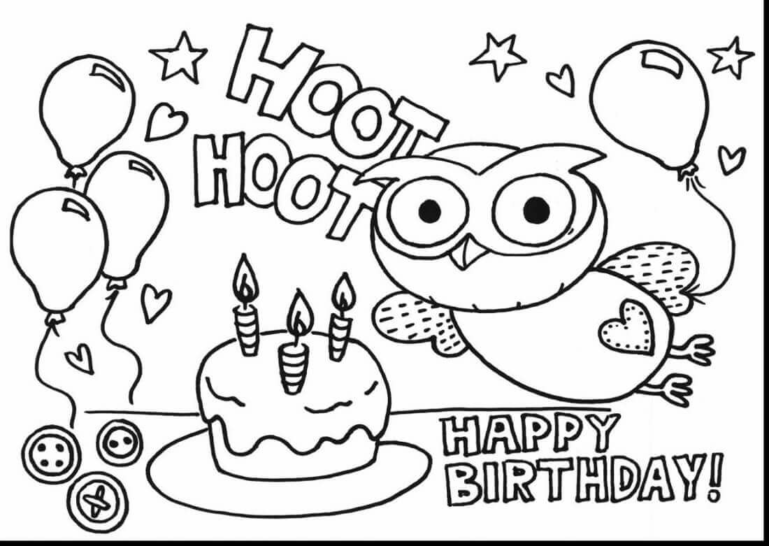 Free Printable Happy Birthday Coloring Pages