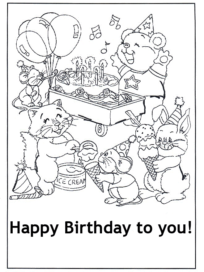 Happy Birthday Coloring Page Inspirational Free Printable Happy 660x880 Happy Birthday Coloring Page Inspirational Free Printable Happy