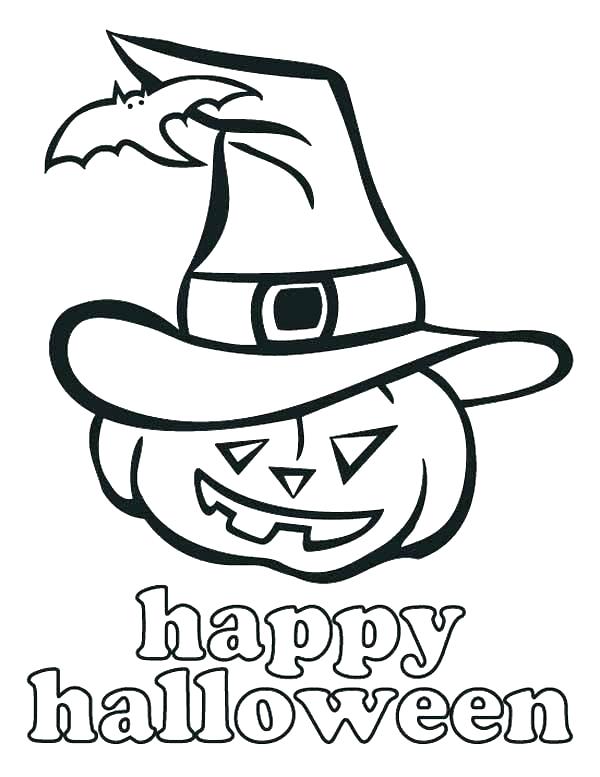 600x777 Happy Halloween Coloring Page Happy Coloring Page Free Printable