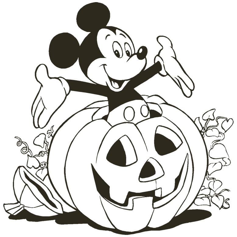 778x778 Free Disney Halloween Coloring Pages