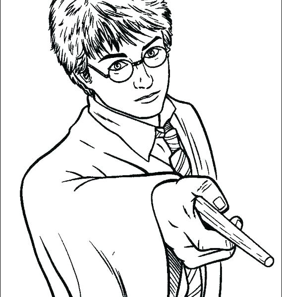 569x600 Harry Potter Printable Coloring Pages Harry Potter Coloring Pages