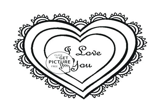 520x350 Heart Coloring Pages For Girls Collection Jump Rope For Heart