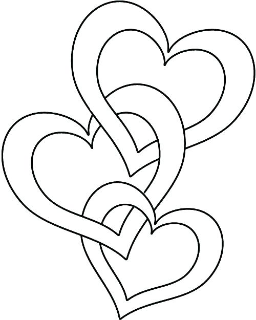 500x625 Roses And Hearts Coloring Pages Heart Coloring Pages Printable