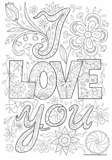 460x654 Unusual I Love You Coloring Pages For Adults Explore Colouring