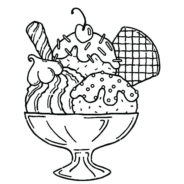 Ice Cream Coloring Page Ice Cream Sundae Coloring Page Yummy Ice 600x600 Ice Cream Coloring Page Ice Cream Sundae Coloring Page Yummy Ice
