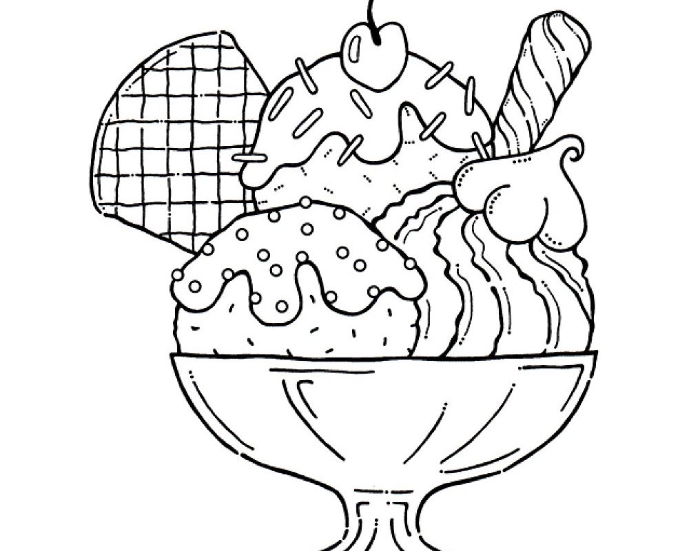 Ice Cream Coloring Page To Download Kids Cake Pages Printable Cone 1000x800 Ice Cream Coloring Page To Download Kids Cake Pages Printable Cone