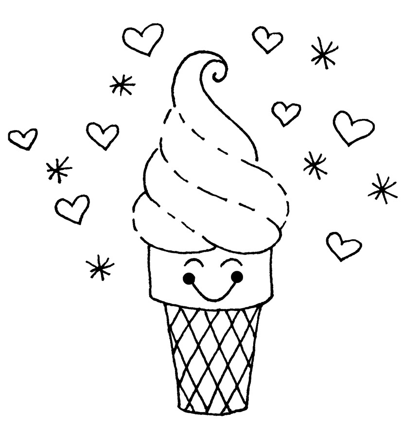 Ice Cream Coloring Pages 864x917 Ice Cream Coloring Pages