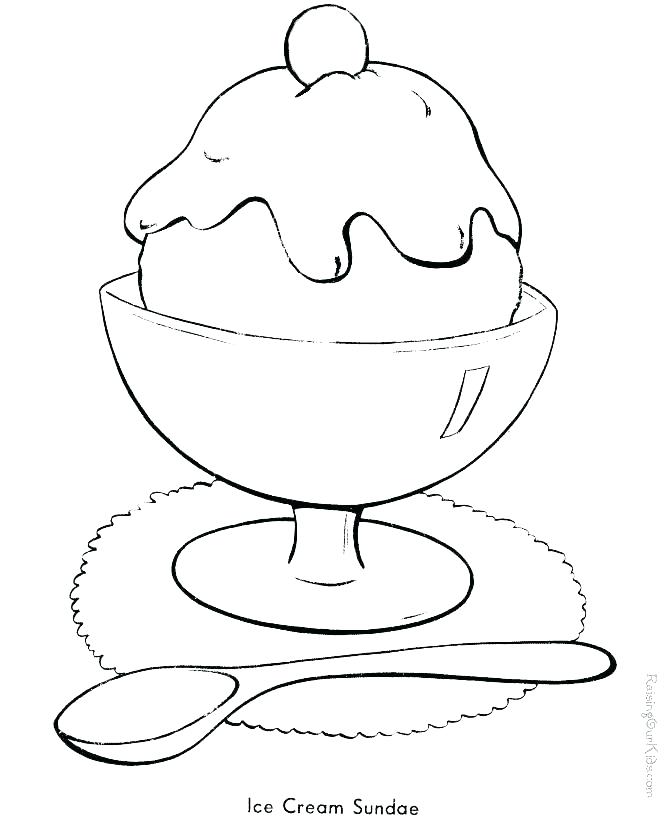 Summer Coloring Pages Printable Ice Cream Sundae Coloring Pictures 670x820 Summer Coloring Pages Printable Ice Cream Sundae Coloring Pictures