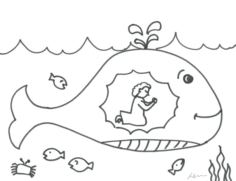 808x620 New Free Printable Jonah And Whale Coloring Pages And And