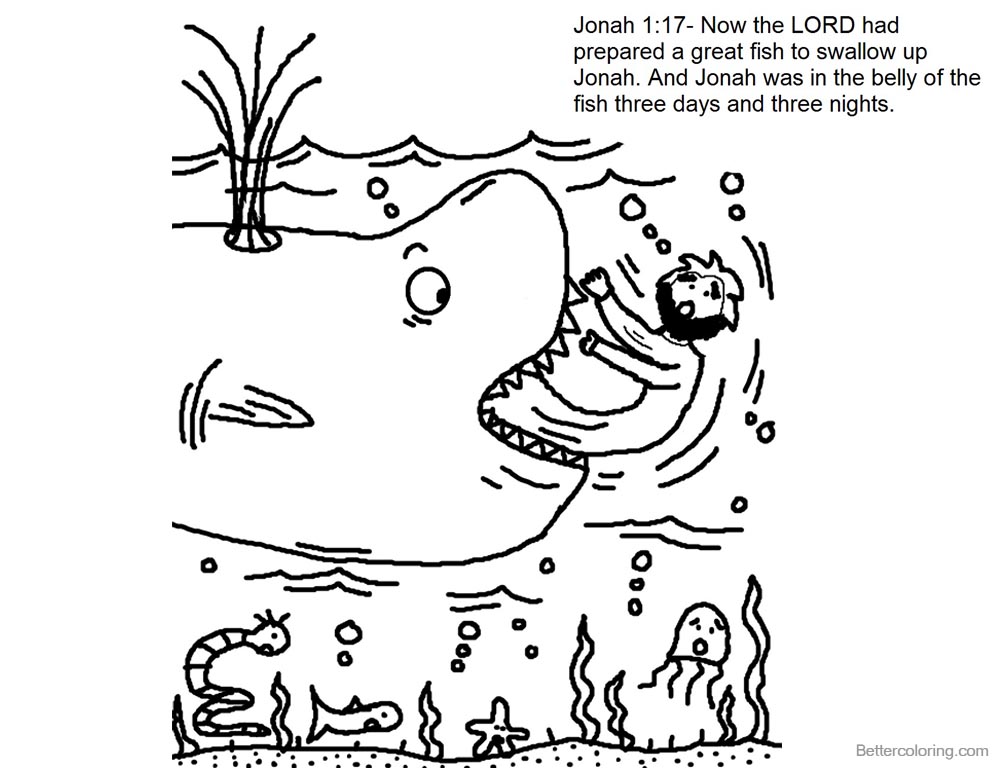 1000x768 Story Of Jonah And The Whale Coloring Pages