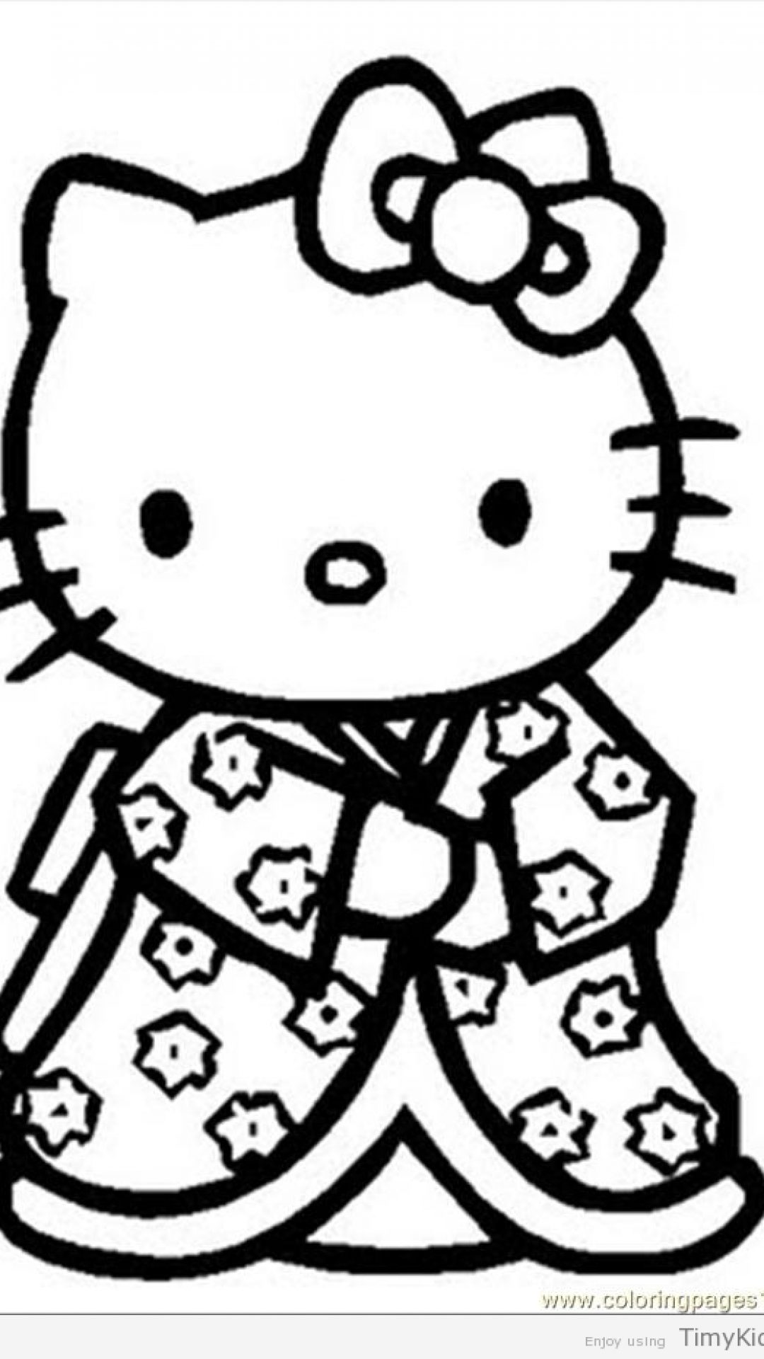 Hello Kitty Coloring Pages Free Printable Timykids 1080x1920 Hello Kitty Coloring Pages Free Printable Timykids